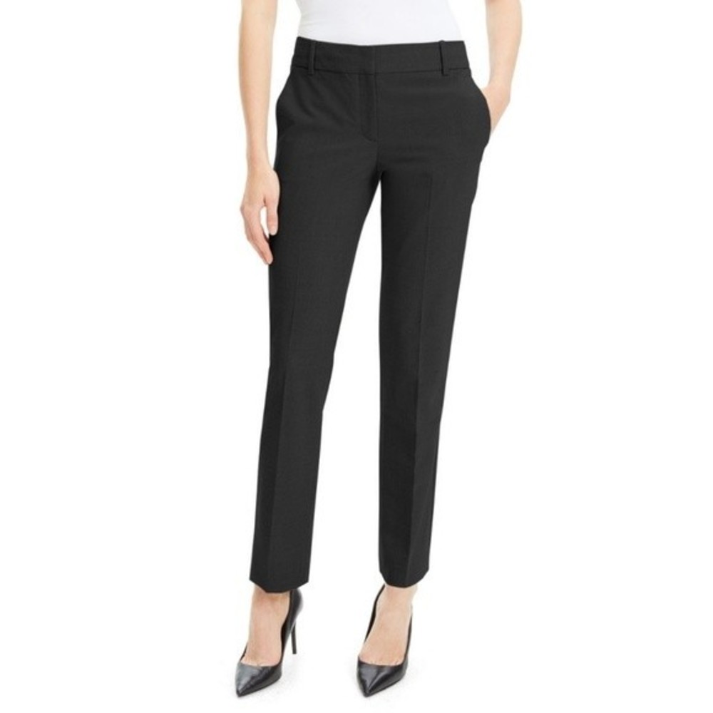 THEORY Black Wool Blend Trousers 4